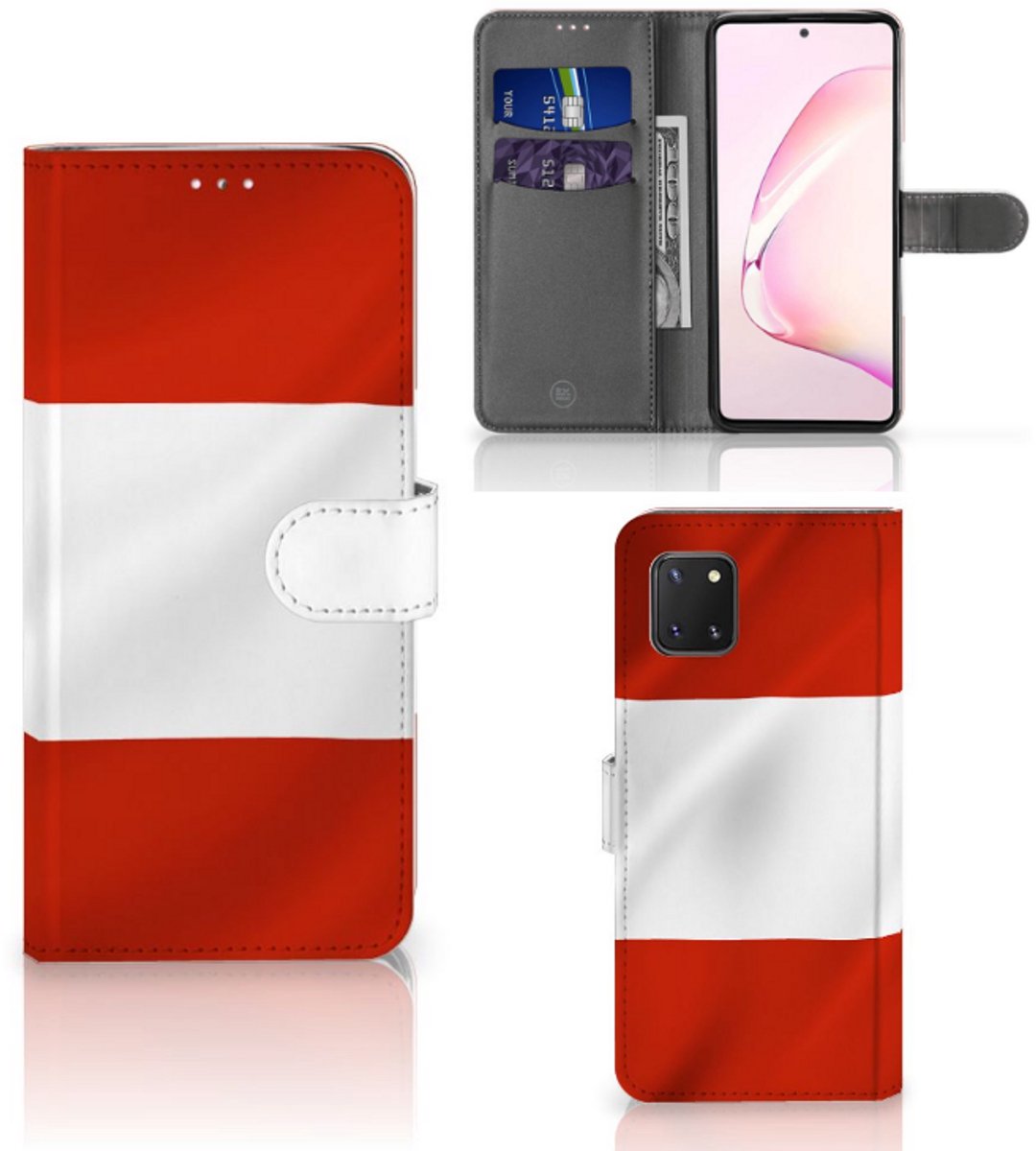 Boekhoesje voor Samsung Note 10 Lite Bookstyle Case Oostenrijk