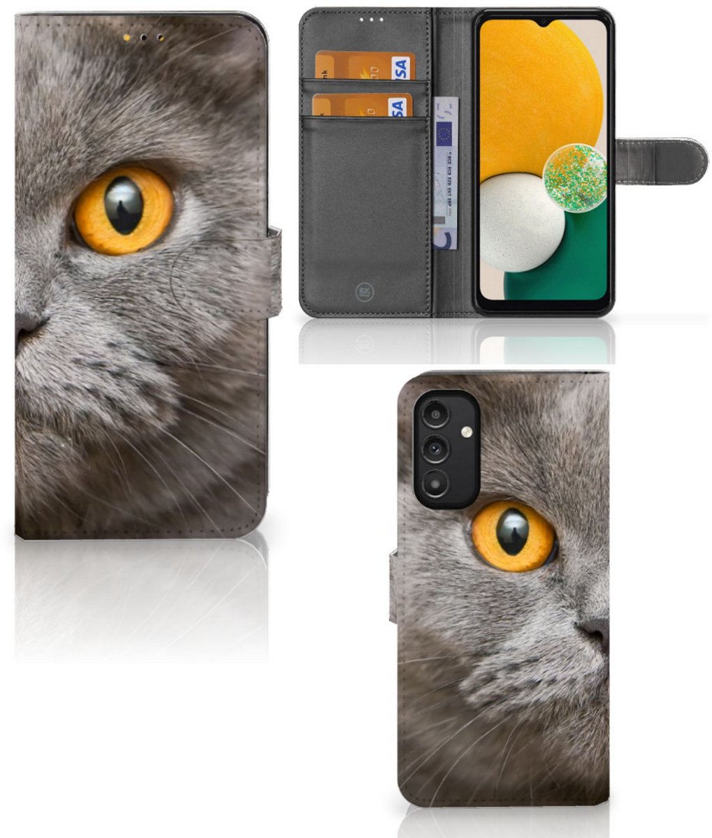 Telefoonhoesje met Pasjes Samsung Galaxy A14 5G Britse Korthaar