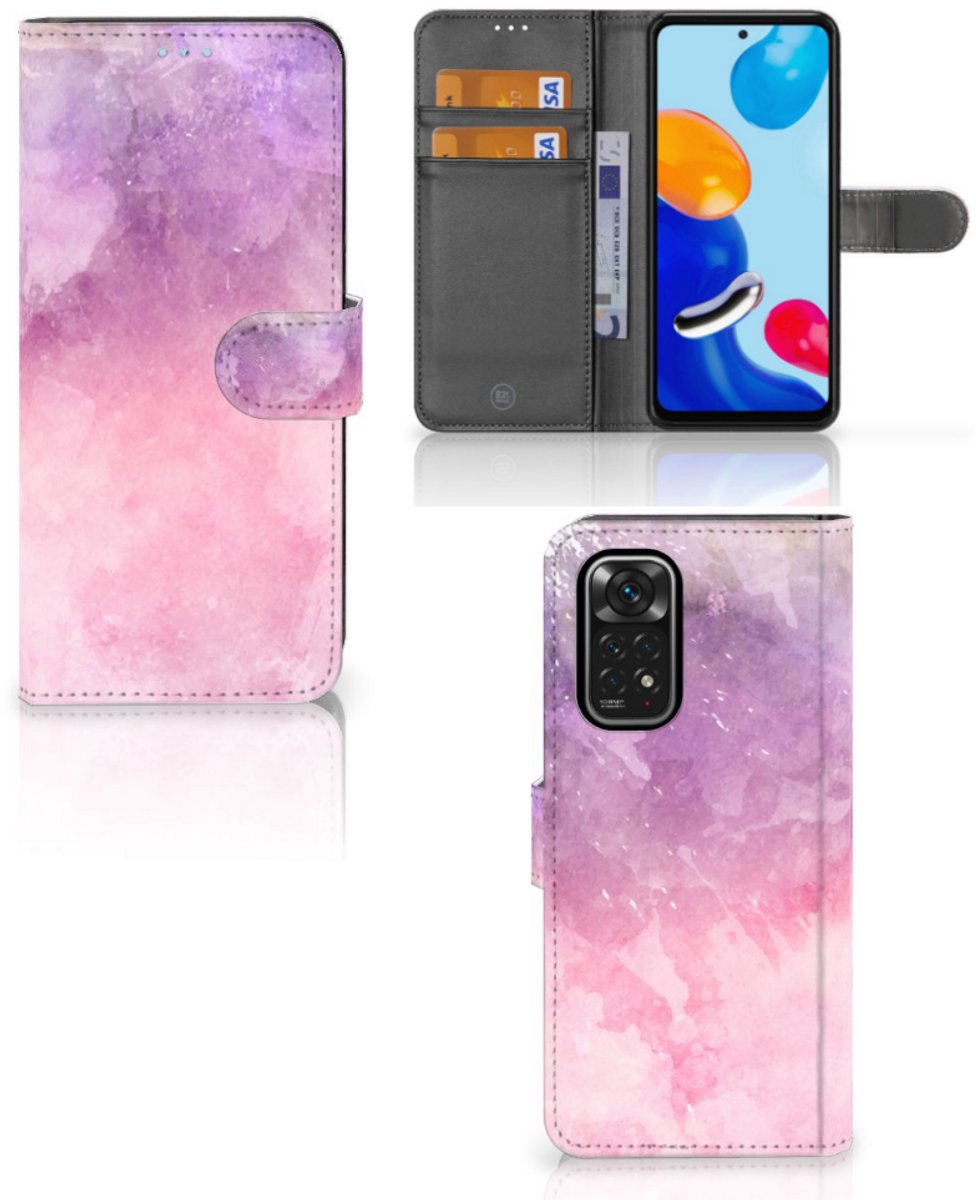 Hoesje Xiaomi Redmi Note 11/11S Pink Purple Paint
