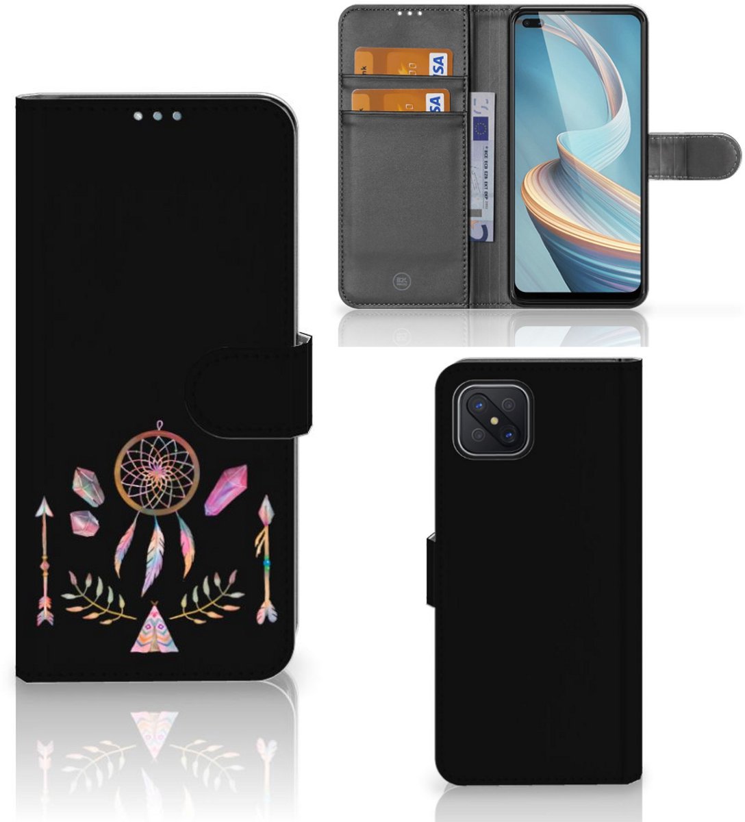 OPPO Reno4 Z Leuk Hoesje Boho Dreamcatcher
