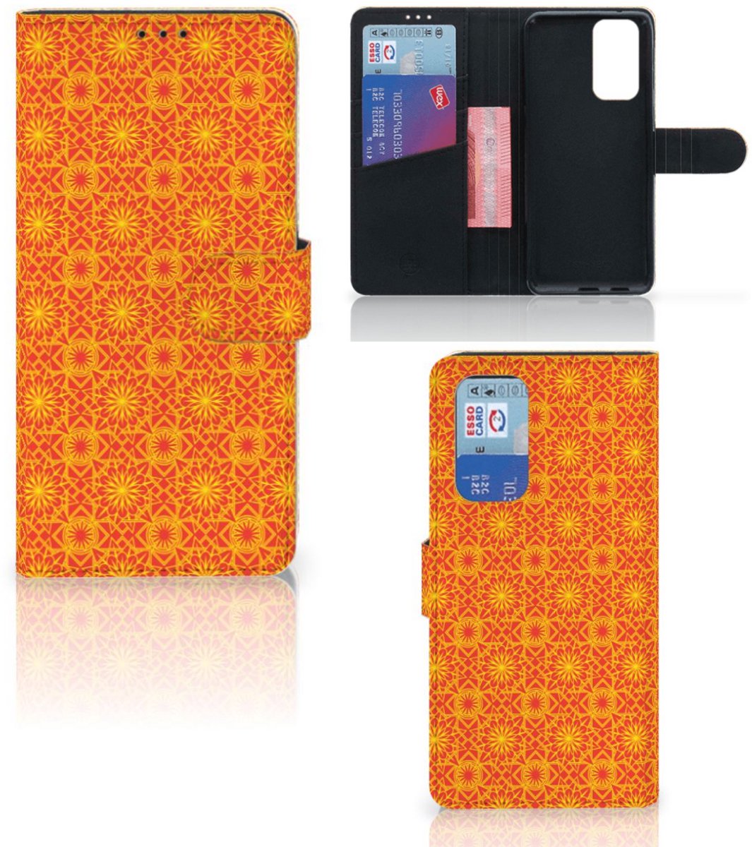 OnePlus 9 Pro Telefoon Hoesje Batik Oranje