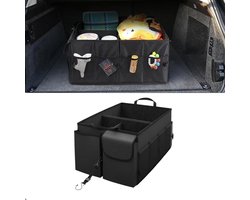 Kofferbak Organizer - Opbergbox Tas - Auto Opbergen - Opvouwbaar Stevig - 58 x 35 x 30 cm - Zwart