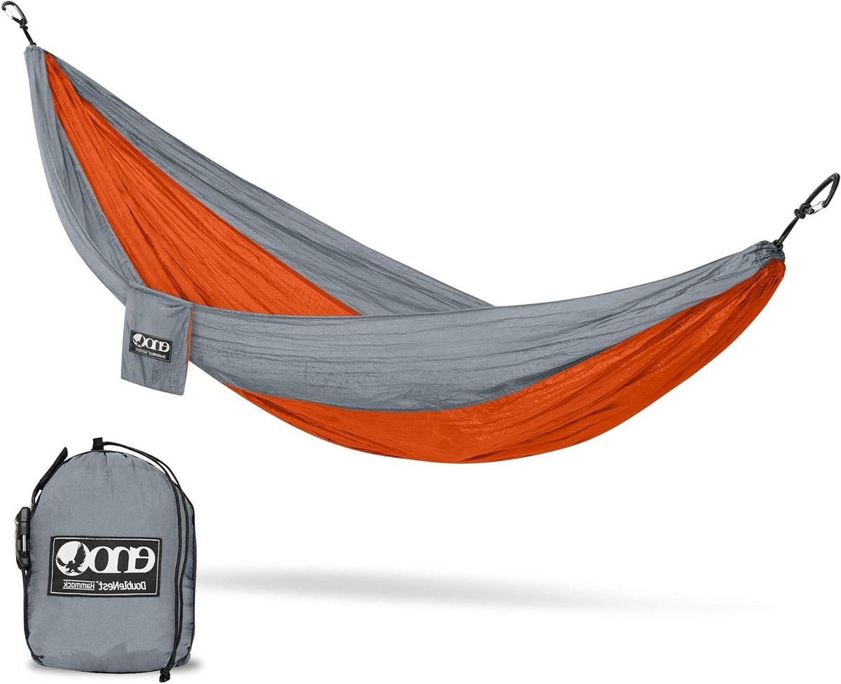 Dubbele Hangmat - Hangmat voor twee - Ontspannen in de natuur - Sneldrogend nylon materiaal - 2.9m x 1.92m