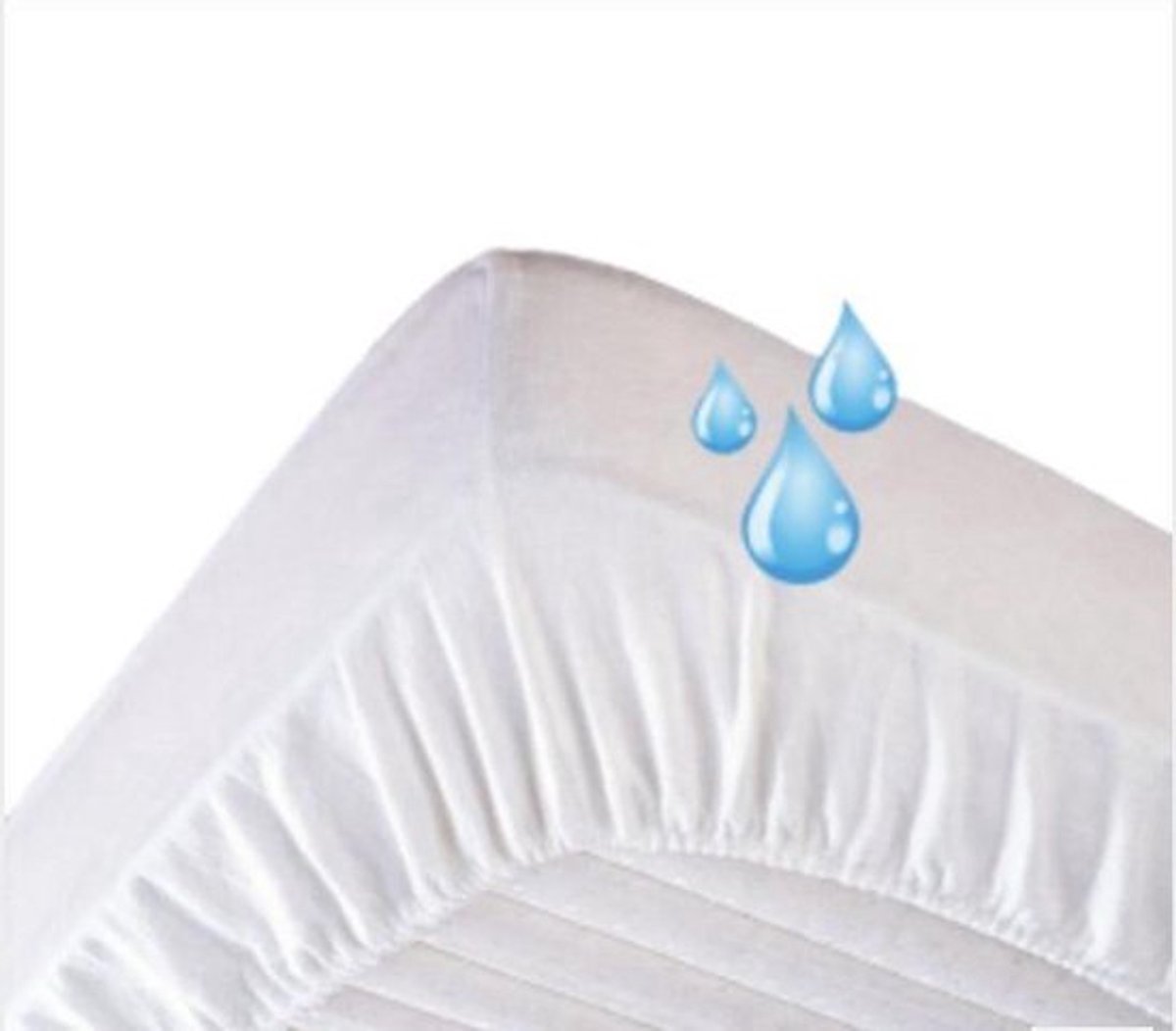 Babsana Waterdicht Hoeslaken 75x97x15 cm - Wit