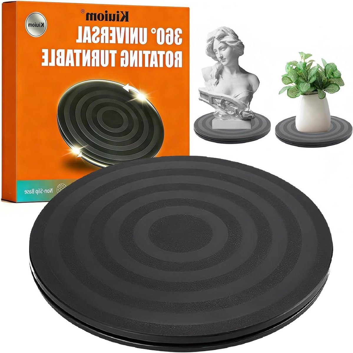 Draaibaar platform, 360 graden draaiplatform, draaischijf, universeel, draaiplaat met stalen kogellagers, draaiplaat, multifunctioneel voor laptops, monitor, tv, luidspreker, handwerk, planten, keuken