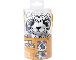 American Crafts knutselset pluche panda kleur je eigen knuffel.