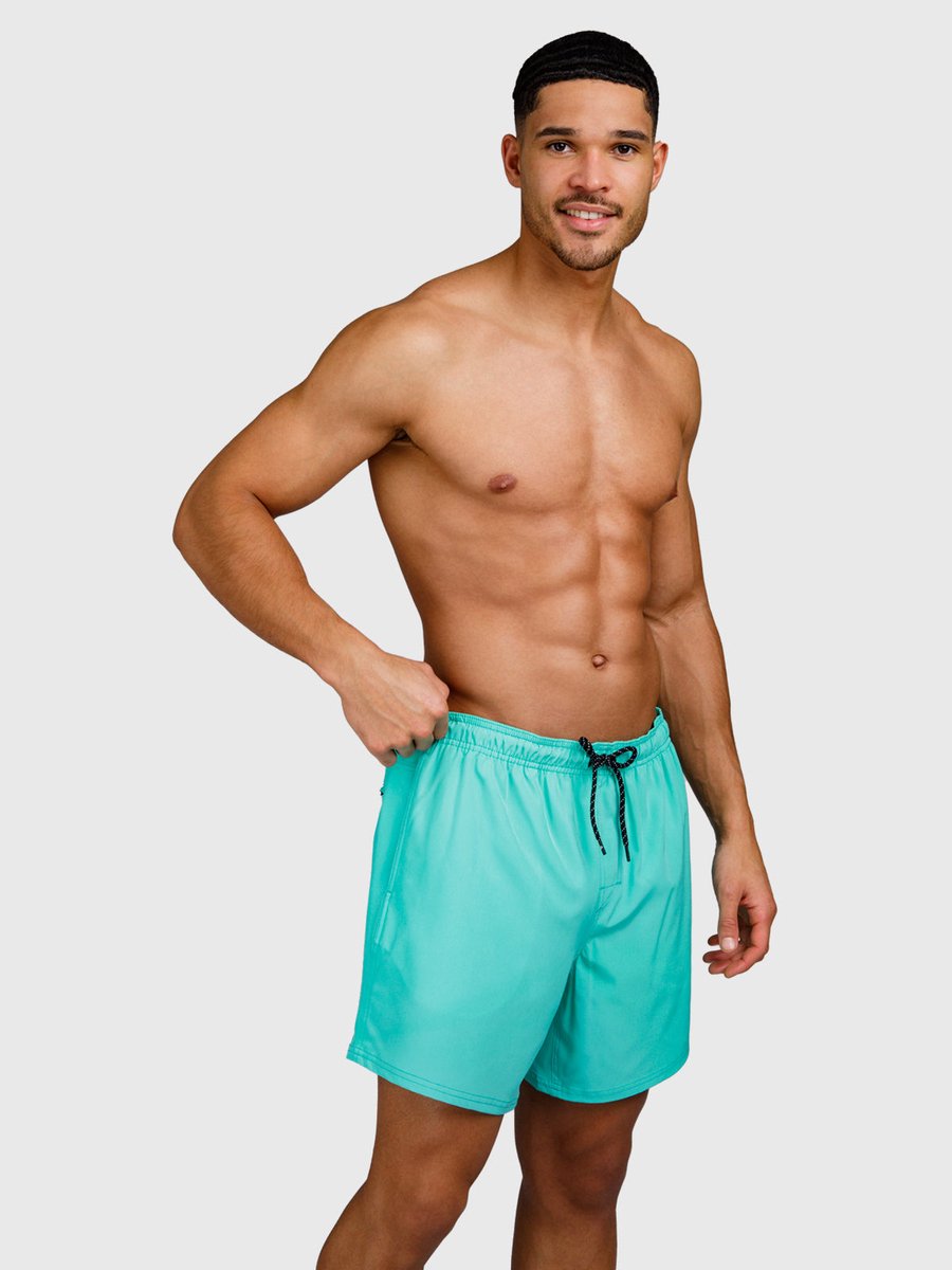 Brunotti Bru - conic Zwembroek Heren - Zwemshort met 4 - Way Stretch - Carribean Green — afbeelding 4