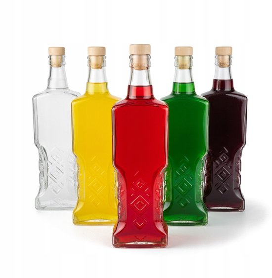Bimberek Ukrainka - Glazen Fles - 500ml - Met Kurk - Decoratief van Bimberek — afbeelding 5