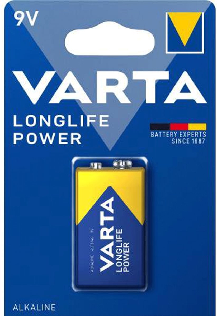 Varta alkalinebatterij Longlife Power 9V