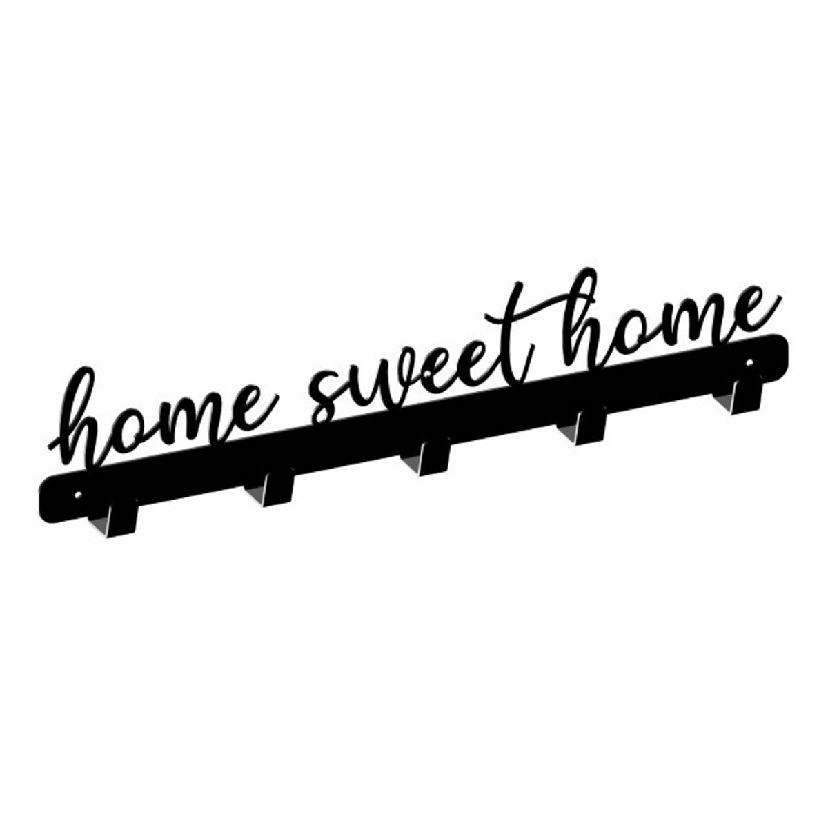 Gamet HOME SWEET HOME - Wandkapstok - Zwart - Modern - Loft