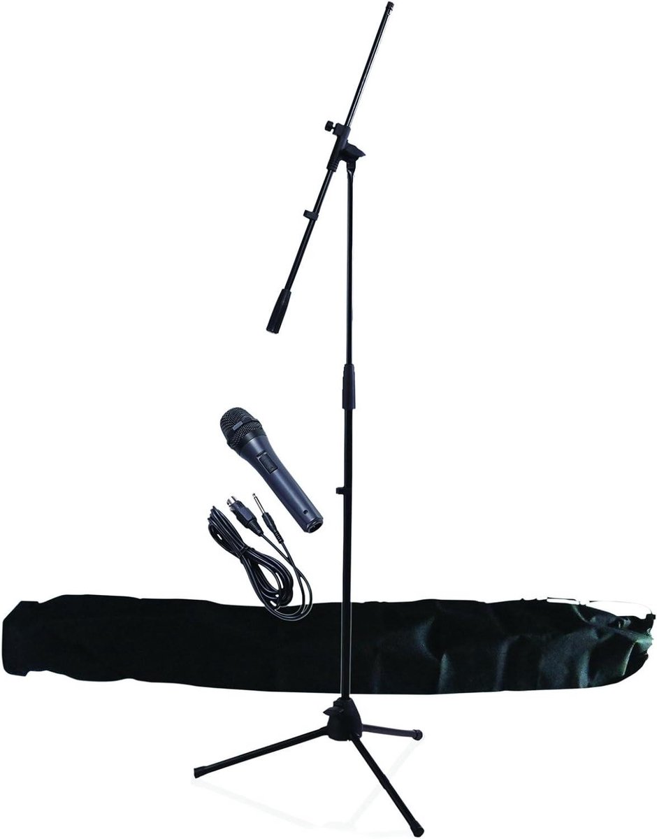 Microfoon Set - Zangmicrofoon Set - Muziek Opnemen - Professionele Kit - 8.99 x 10.01 x 87 cm - Zwart