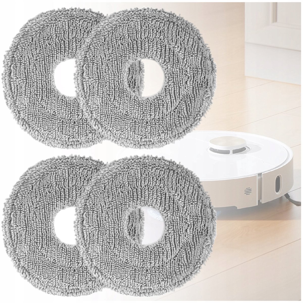 Dreame L-Series - Mop Pads - 4 stuks - Microfiber