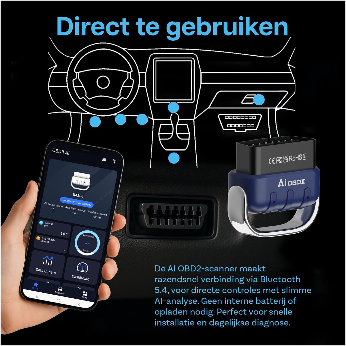 MMOBIEL AI OBD2 Scanner Bluetooth 5.4 thumbnail 6