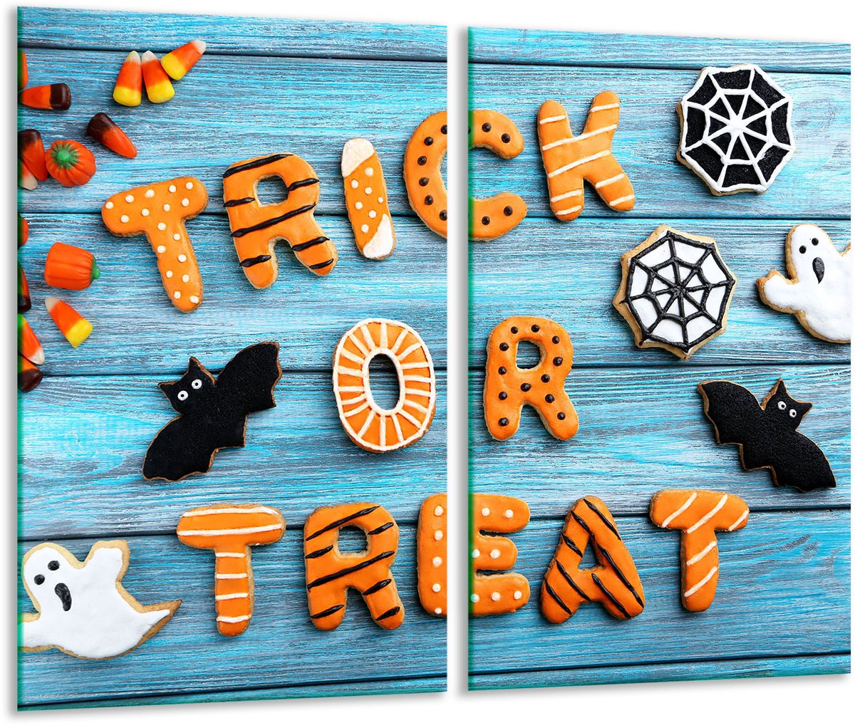 TMK ArtDeko - Snijplank - Halloween - 2x 30x52cm - Glas