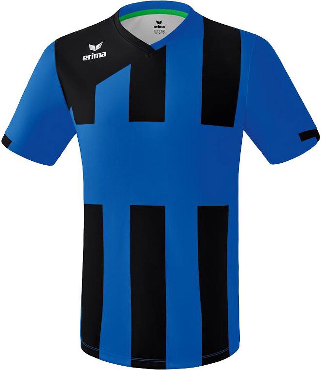 Erima Siena 3.0 Shirt Korte Mouw Heren - New Royal / Zwart | Maat: S