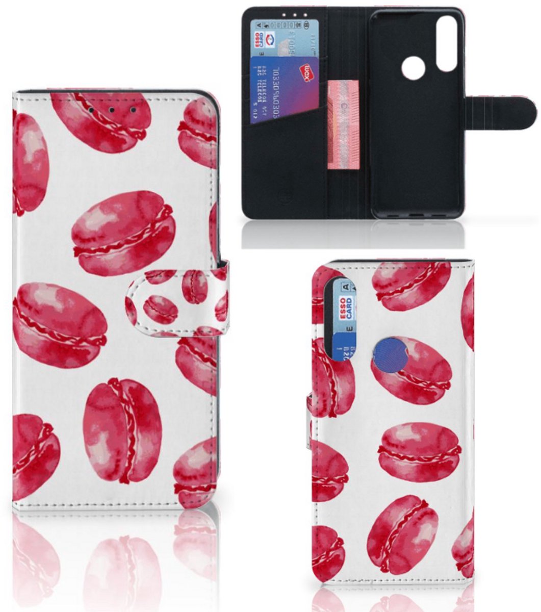 Boekhoesje voor Alcatel 1S 2020 Book Cover Pink Macarons