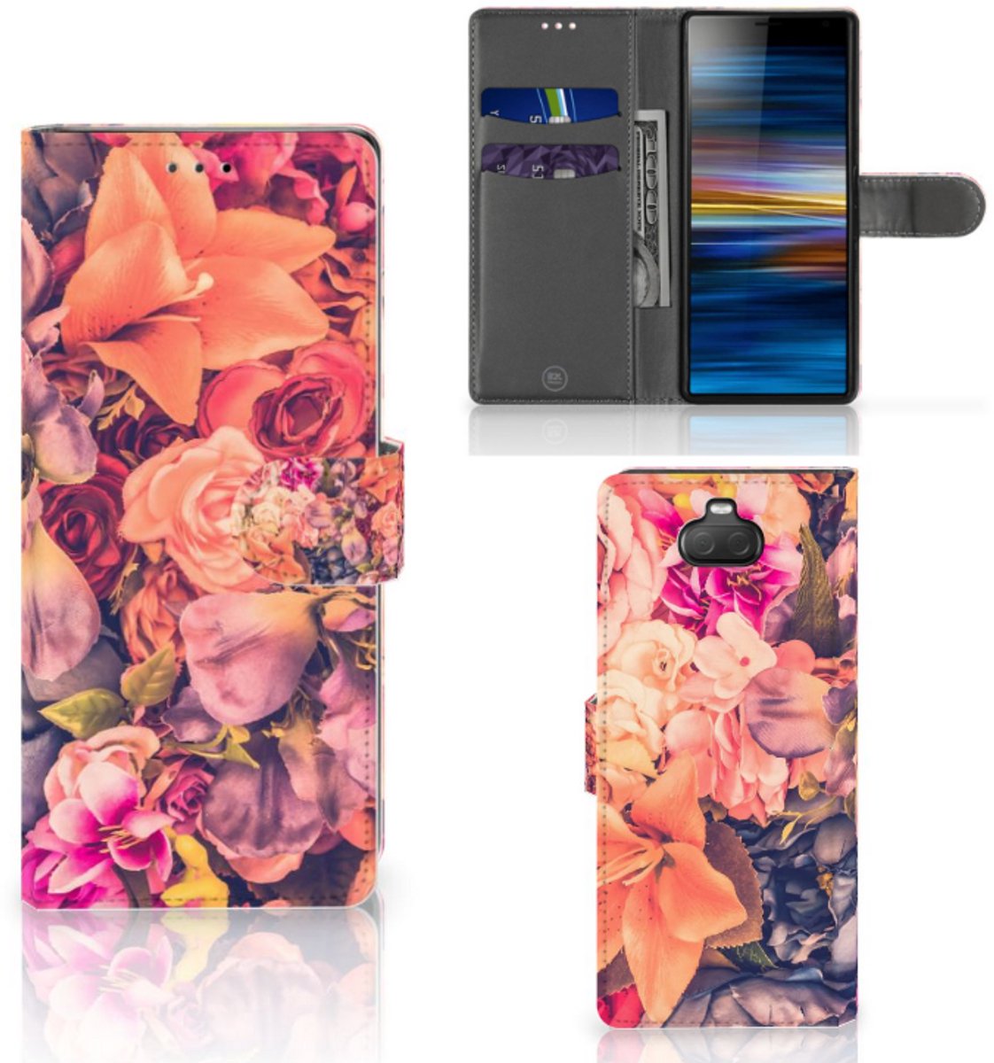 Sony Xperia 10 Hoesje Bosje Bloemen