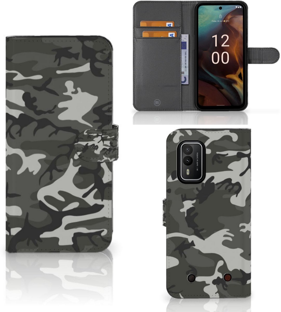 Nokia XR21 Telefoon Hoesje Army Light