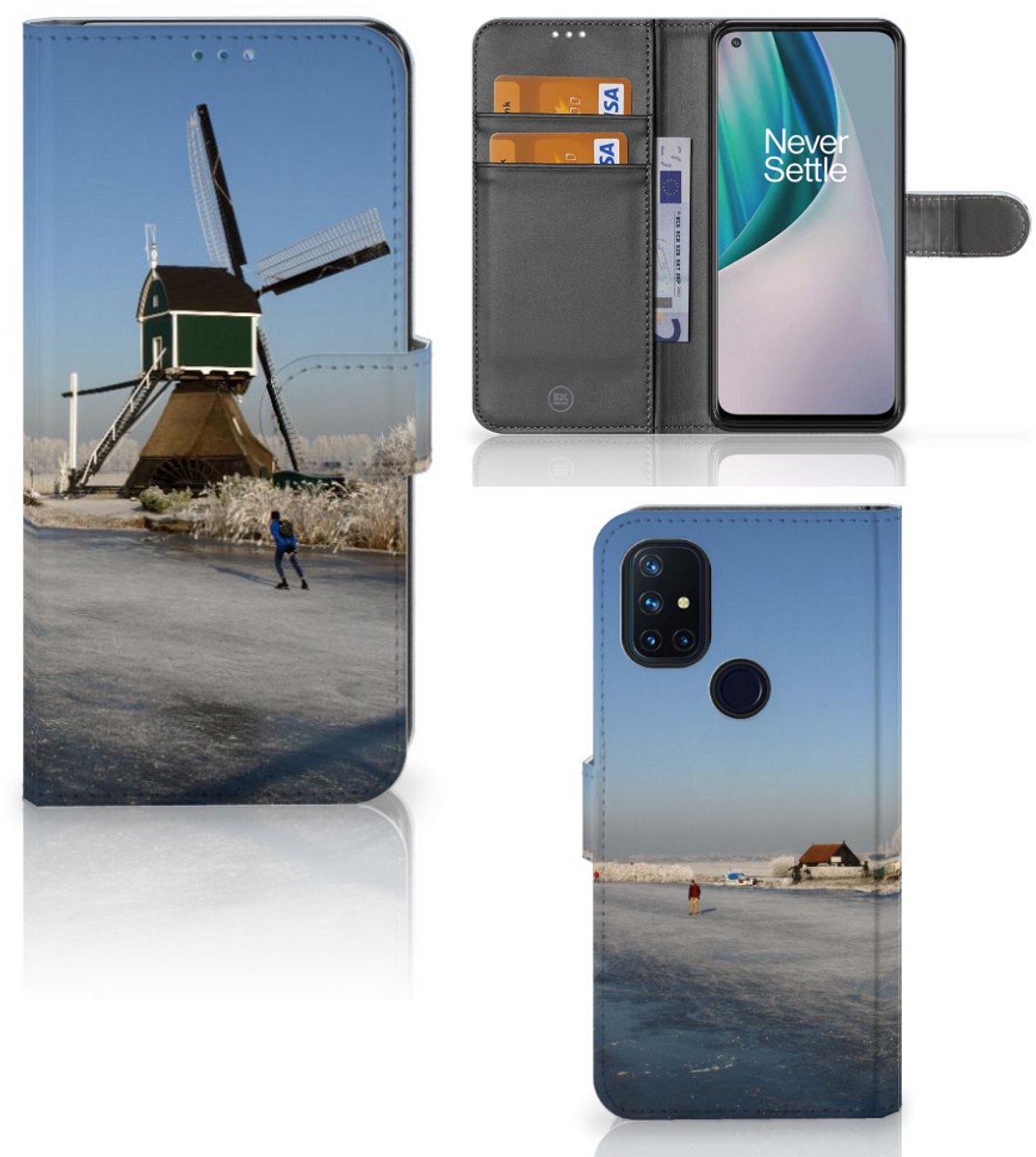 OnePlus Nord N10 Flip Cover Schaatsers