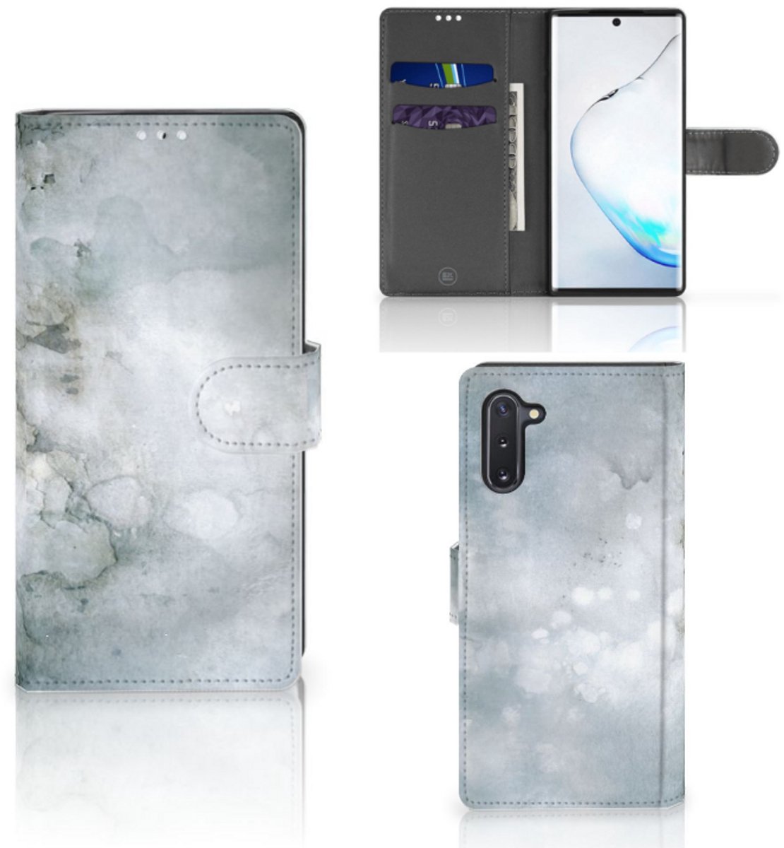 Hoesje Samsung Galaxy Note 10 Painting Grey