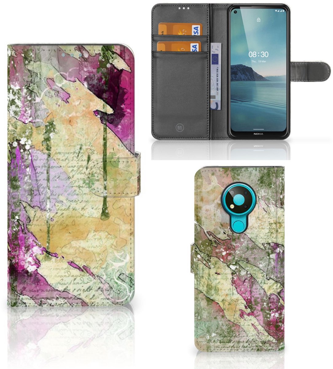 Hoesje Nokia 3.4 Letter Painting