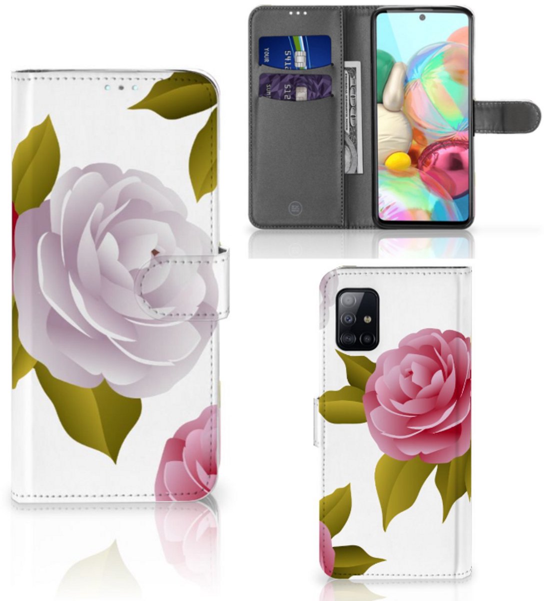 Samsung Galaxy A71 Hoesje Roses