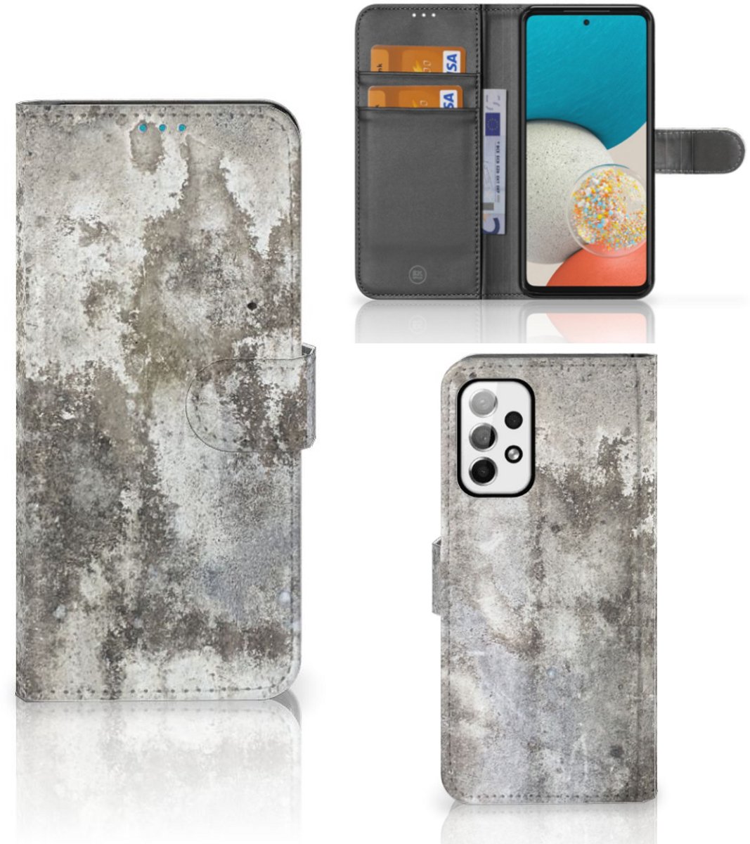 Samsung Galaxy A73 5G Bookcase Beton Print