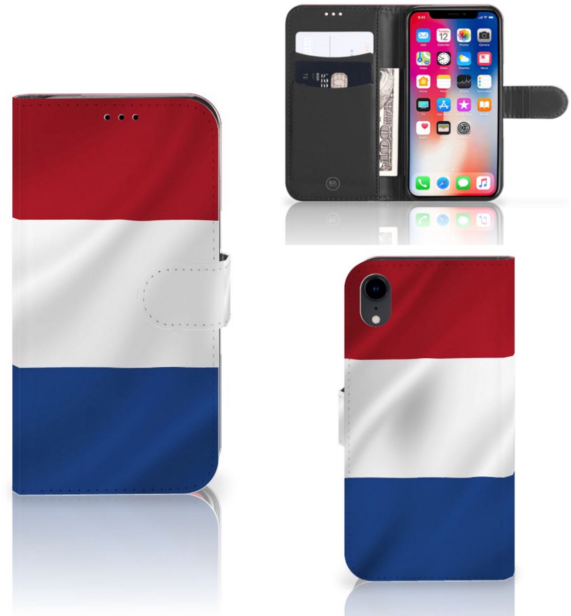 Apple iPhone Xr Bookstyle Case Nederlandse Vlag