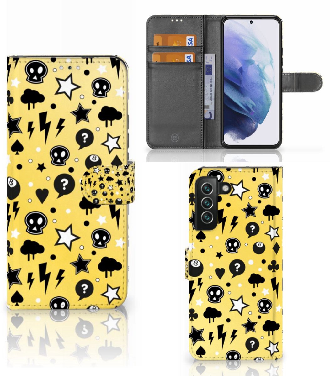 Telefoonhoesje met Naam Samsung Galaxy S22 Plus Punk Geel