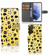 Telefoonhoesje met Naam Samsung Galaxy S22 Plus Punk Geel