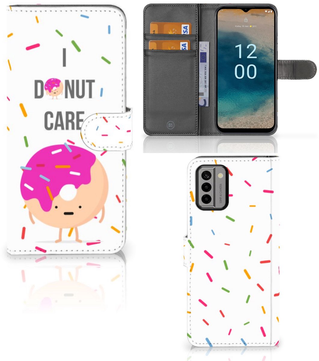 Nokia G22 Book Cover Donut Roze