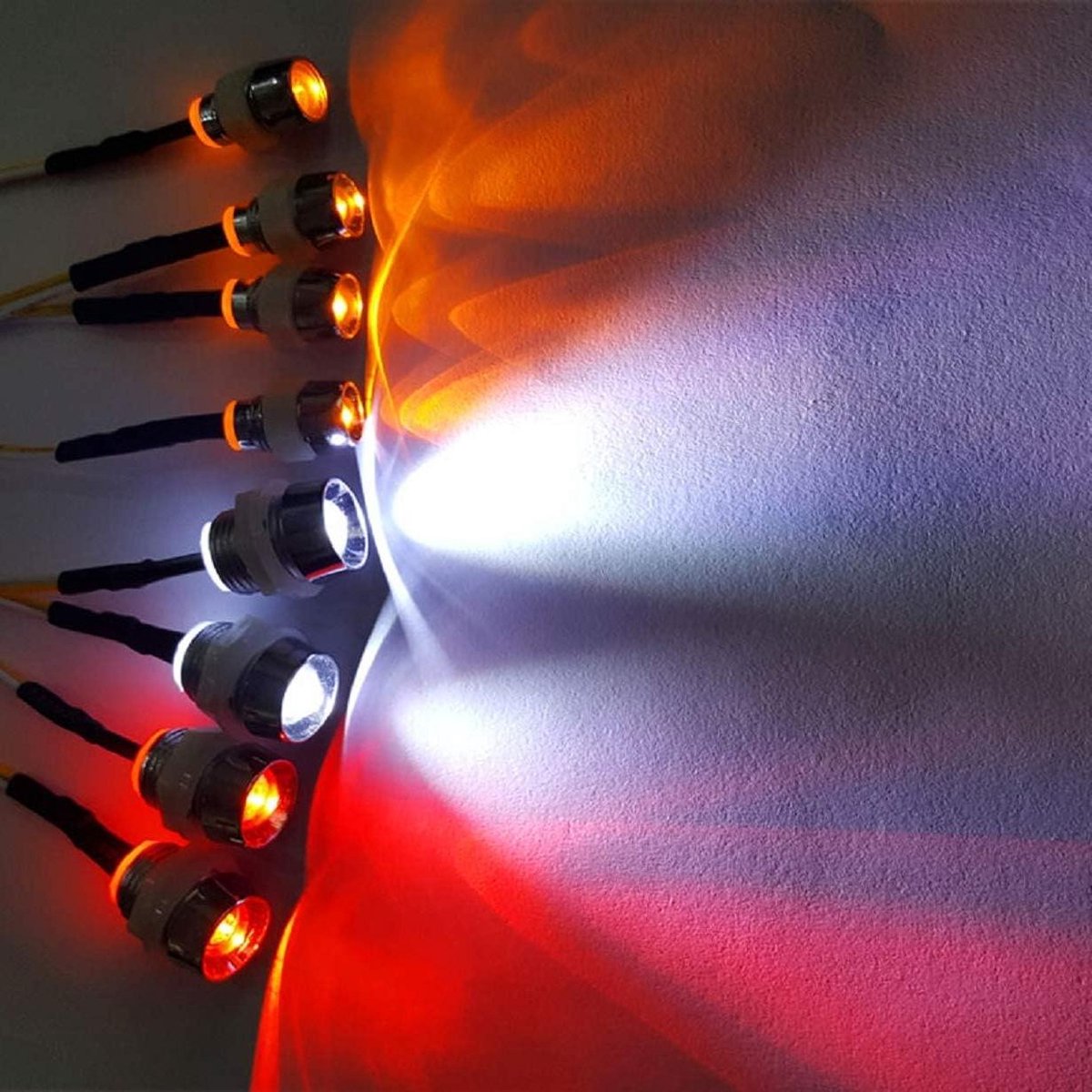 RC LED Verlichting Kit - RC Lampen Set - RC Voertuig Verlichten - 8 LED Lampjes - 8mm 5mm