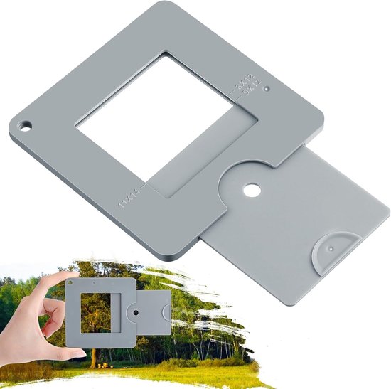 2 stuks Zoeker - Beeldkader met Schuifmechanisme - voor Fotografie, Tekenen en Schetsen