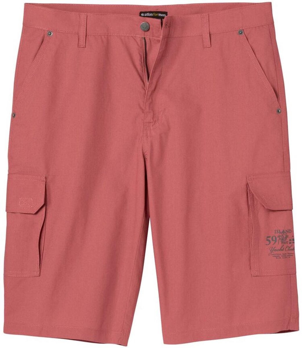 ATLAS FOR MEN - Casual chique cargobermuda van canvas - Heren - Verkrijgbaar in grote maten - W46