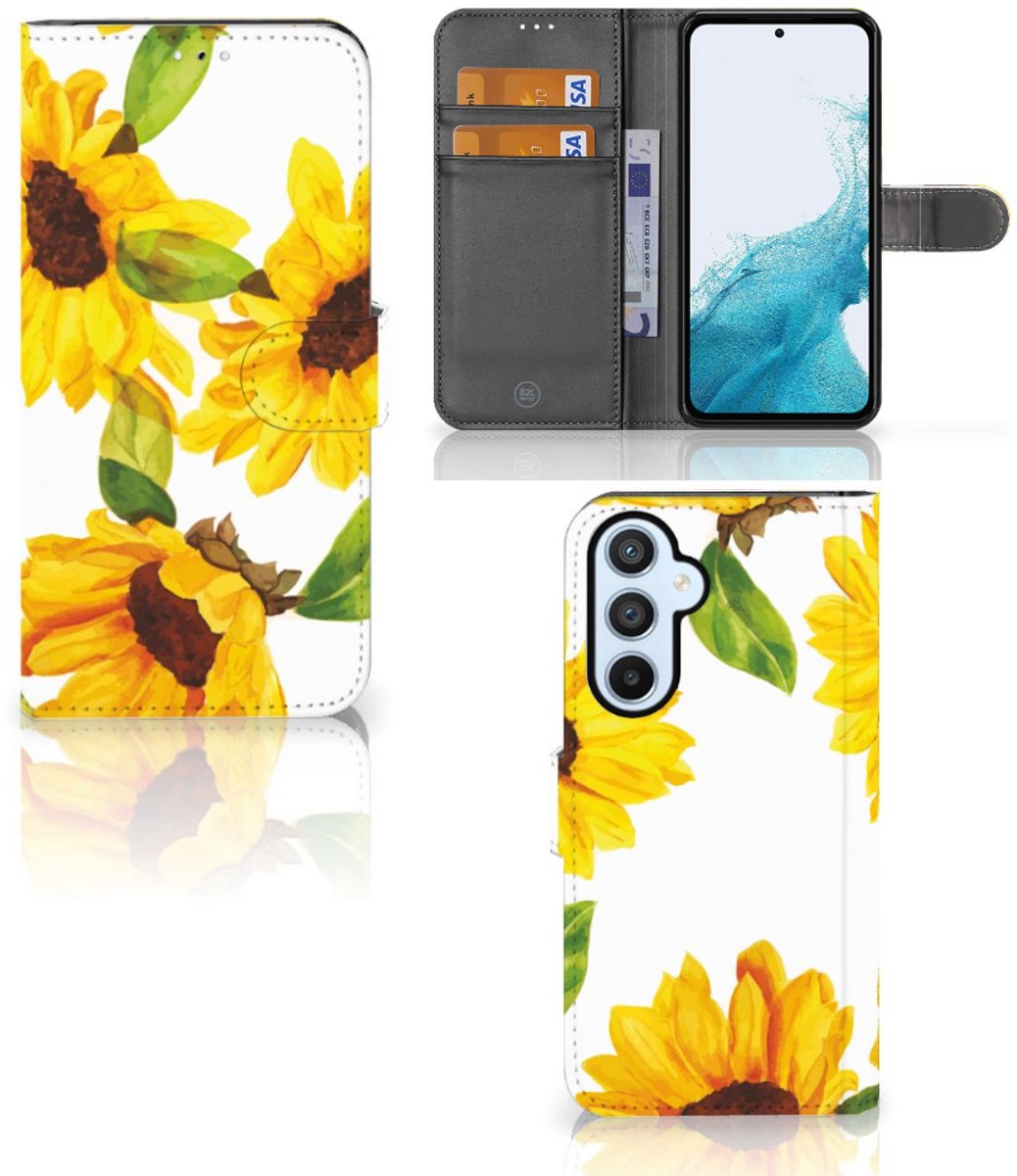 Hoesje voor Samsung Galaxy A54 5G Zonnebloemen