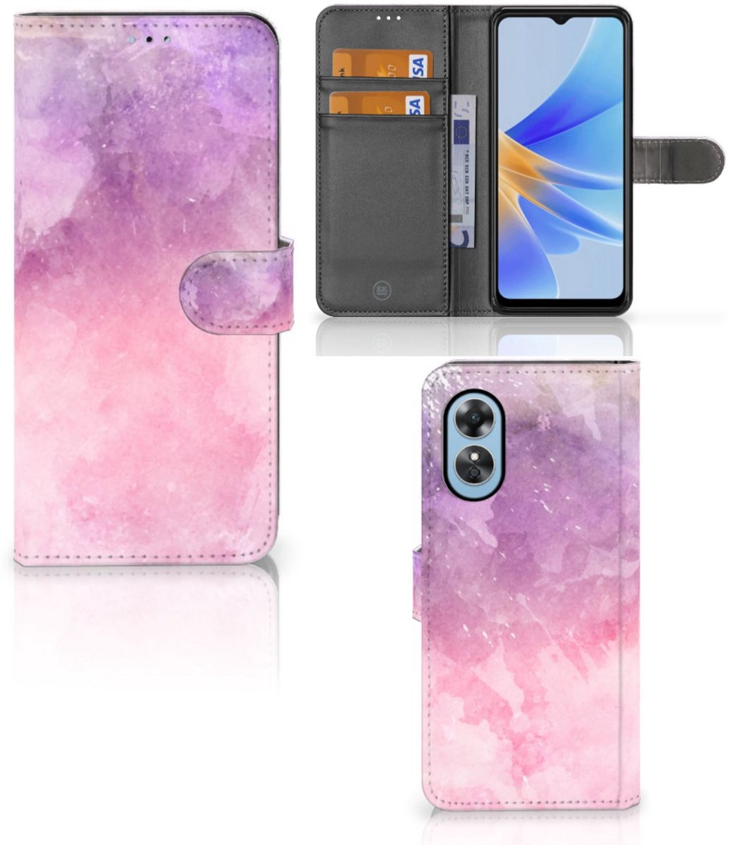 Hoesje OPPO A17 Pink Purple Paint