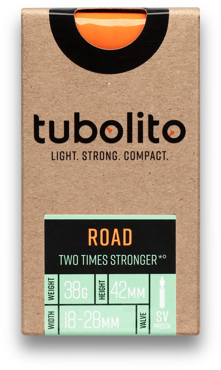 Binnenband Tubolito Road 700x18/32c - Sv42 - SV 60mm Orange