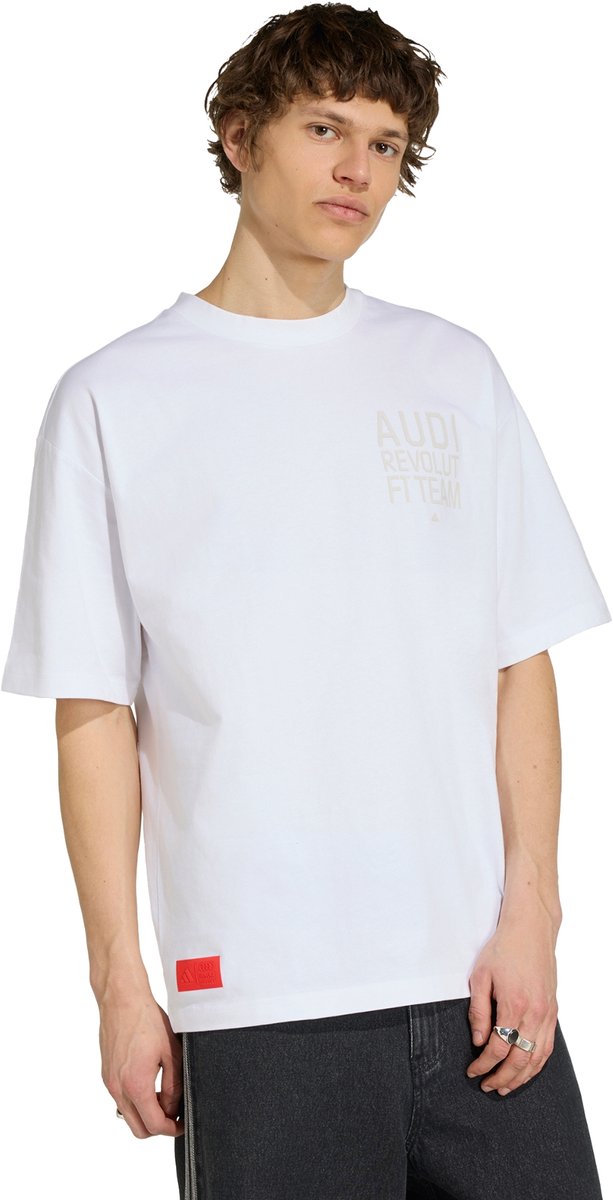 Adidas Performance Audi Revolut F1 Team Elevated Graphic Ii T-Shirt Heren Wit