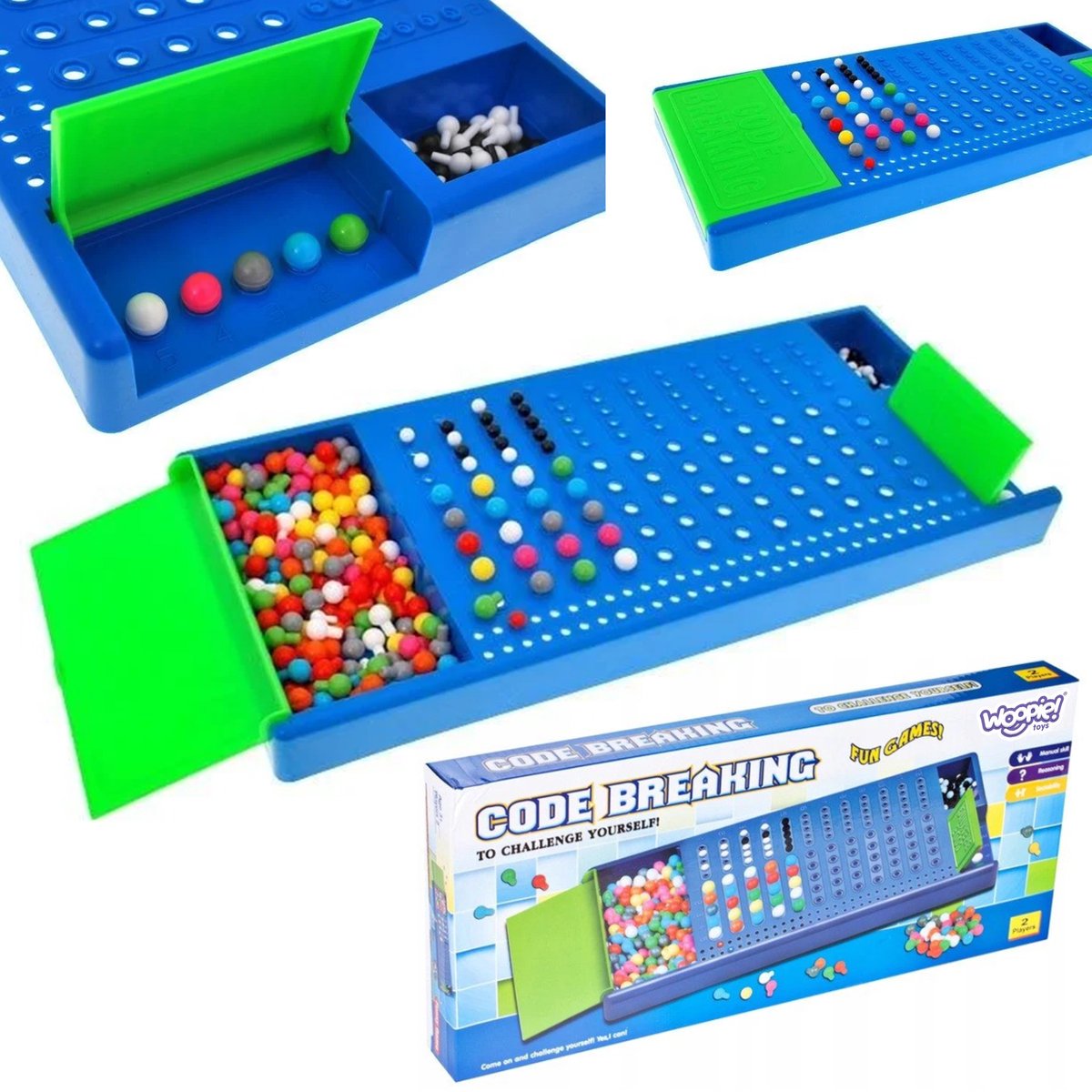 WOOPIE Code Breaker Puzzel Spel Blauw