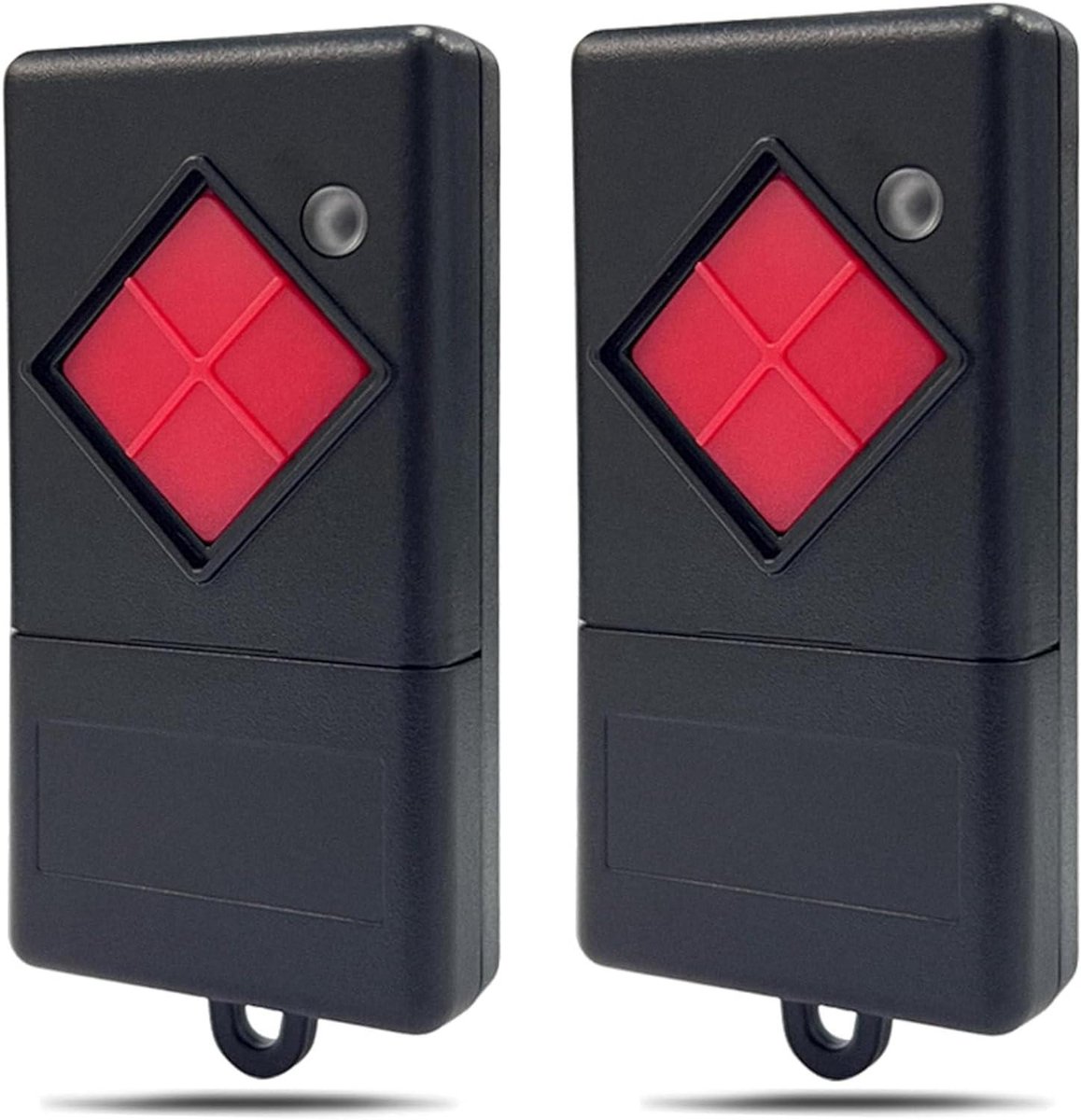 Garagedeur Handzender - Vervangende Afstandsbediening - Garagedeur Openen - 1 Kanaal Rode Knop - 2 Stuks - Rood