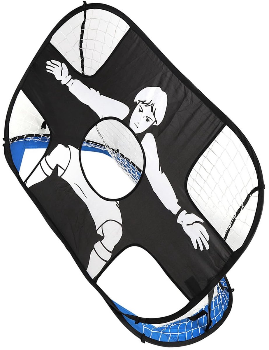 aladdien - Voetbaldoelpaalnet - Voetbaltrainingsnet - Slijtvast en duurzaam - Groot rasternet - Draagbaar en opvouwbaar - Geschikt voor kinderen - 4...