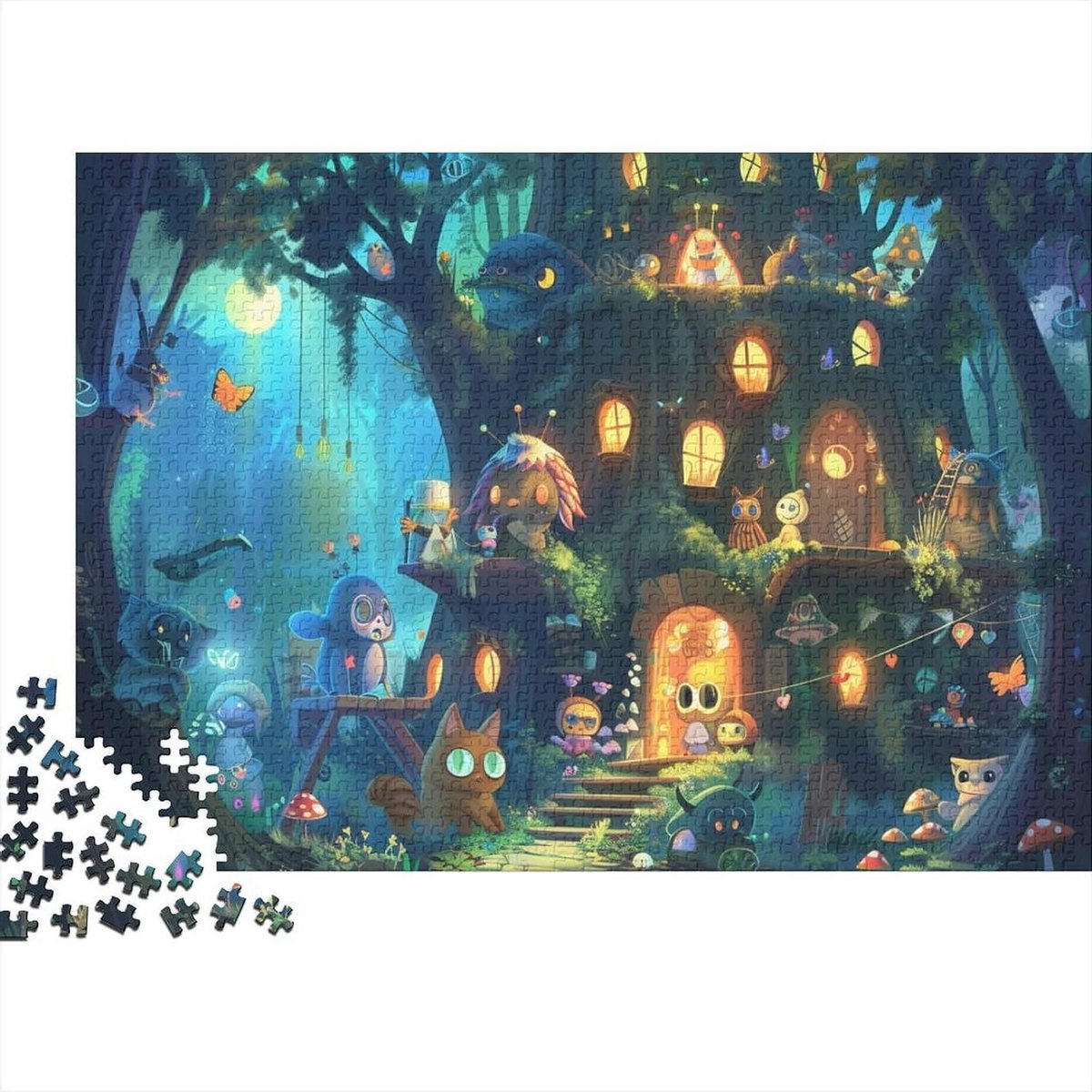 Puzzel 1000 Stukjes - Legpuzzel Volwassenen - Ontspanning Thuis - Met Bonus Poster - 75 x 50 cm - Stijl-7
