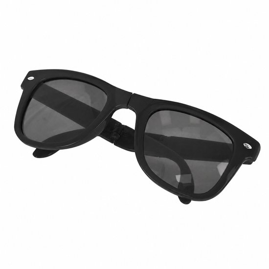 Opvouwbare classic zonnebril - Met UV400 bescherming en brillenzakje - Festival zonnebril - Zwart — afbeelding 5