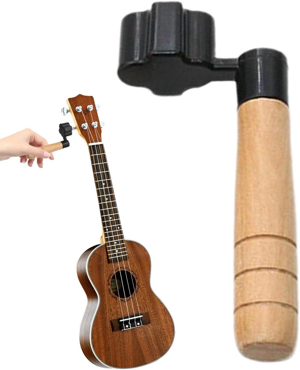 Gitaar Snaarwinder - Gitaar Peg Winder - Snaar Wisselen - Ergonomisch Ontwerp - 272 g - Zwart