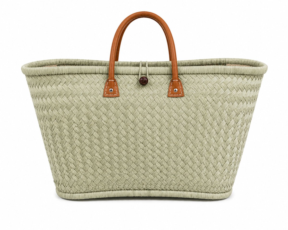 HS Boodschappenmand - Beige - Stevig En Praktisch - Ruime Indeling