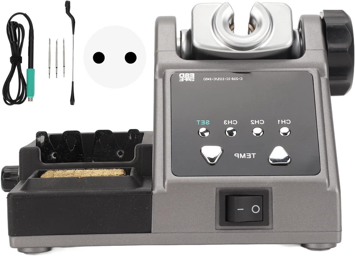 Soldeerstation - Soldeerbout Set - Elektronica Reparatie - Constante Temperatuur - 120 W - Zwart