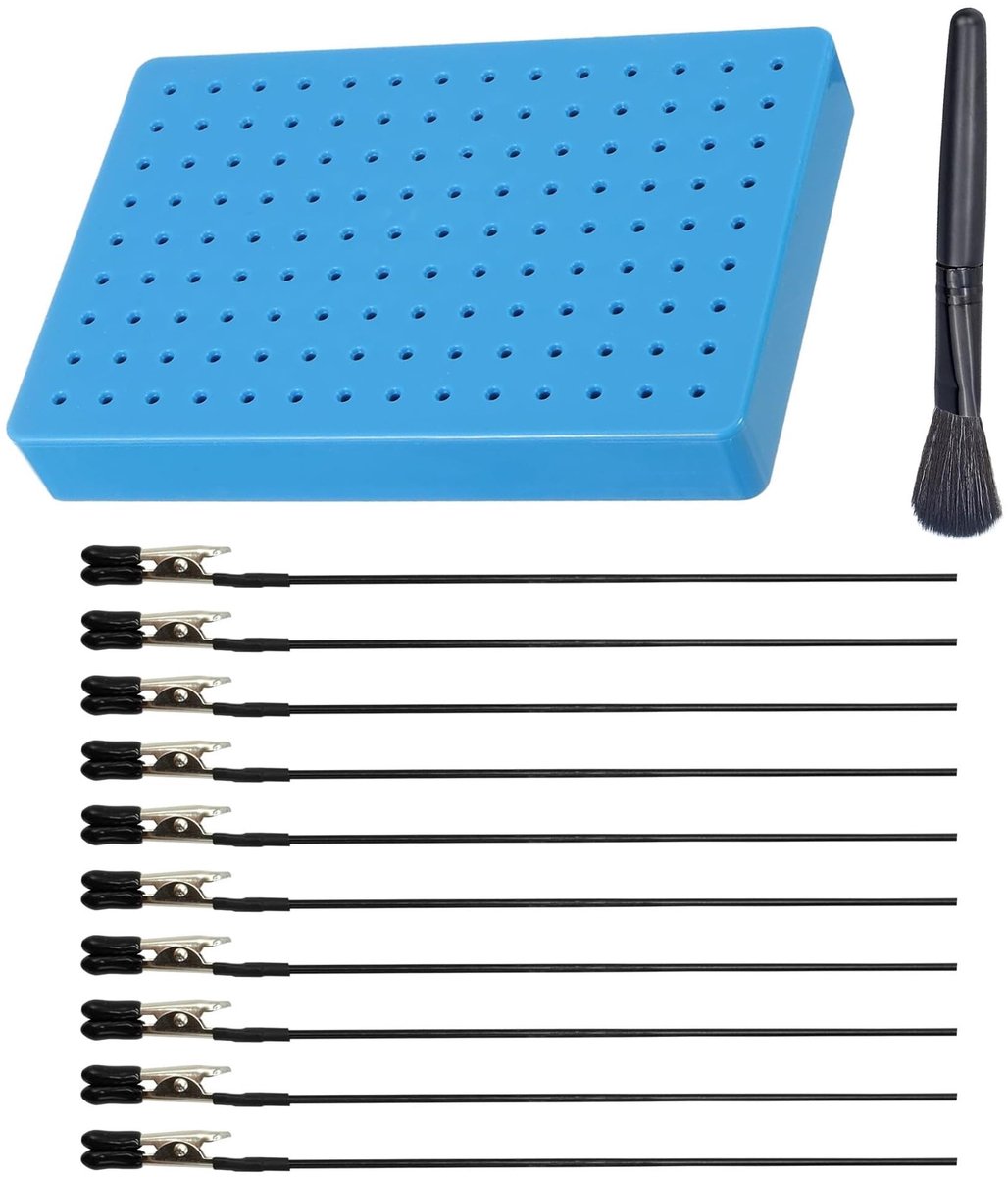 aladdien - Krokodillenklemmen - Klemmenset voor spuitverf - Robuust en veelzijdig - Geschikt voor modelbouw - Handig voor hobbyisten - Perfect voor ...
