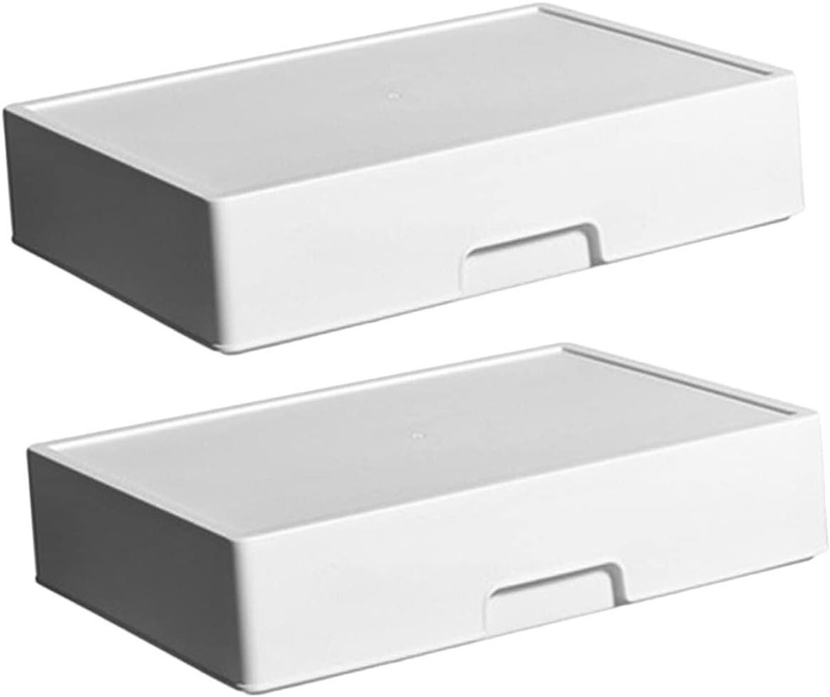 Opbergdozen Lades - Lade Organizer - Lades Ordenen - Met Etiket - 22.8 x 16.5 x 5.3cm - Wit