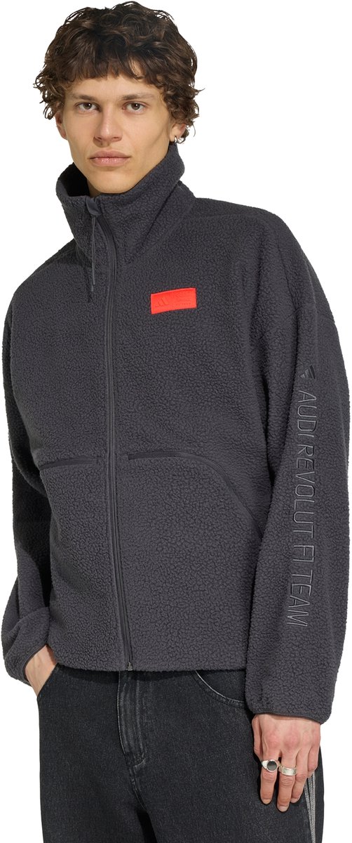 Adidas Performance Audi Revolut F1 Team Elevated Polarfleece Jack Heren Zwart