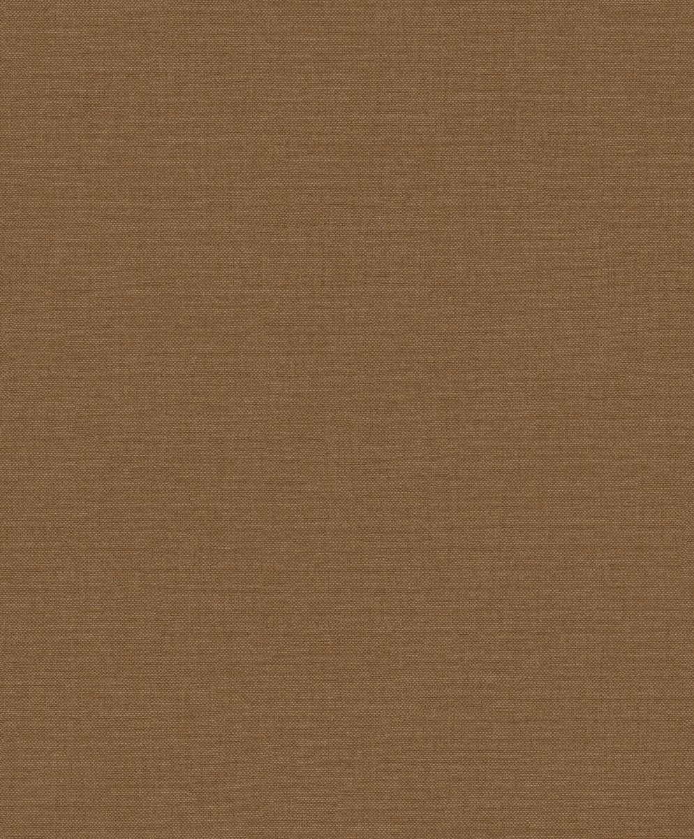 Vliesbehang Linnen Touch plain brown/gold